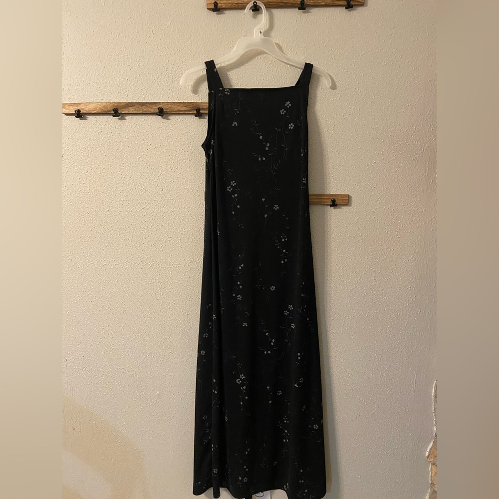 Vintage Square Neck Flower Dress